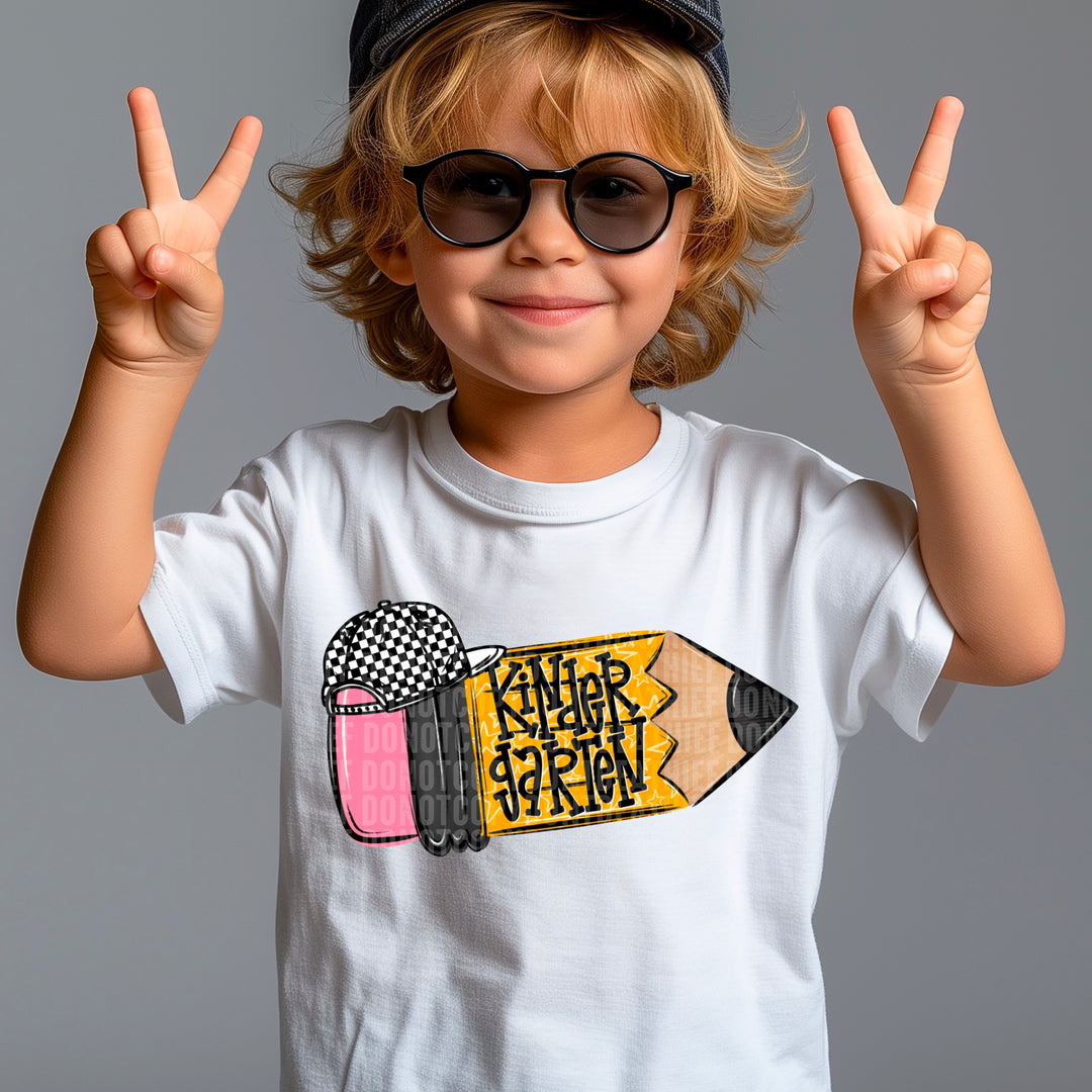 School Pencil Doodle Collection DTF Print