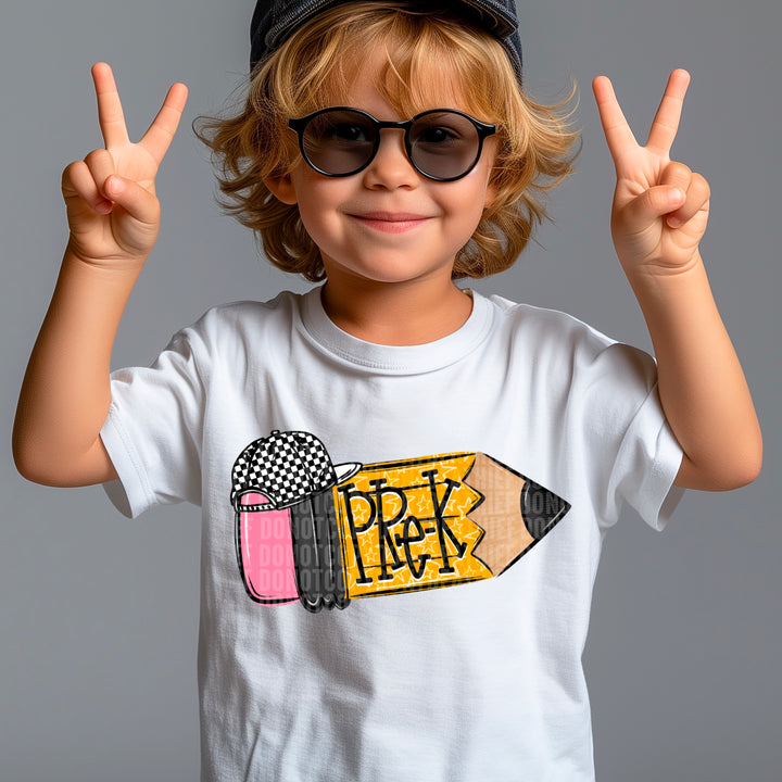 School Pencil Doodle Collection DTF Print