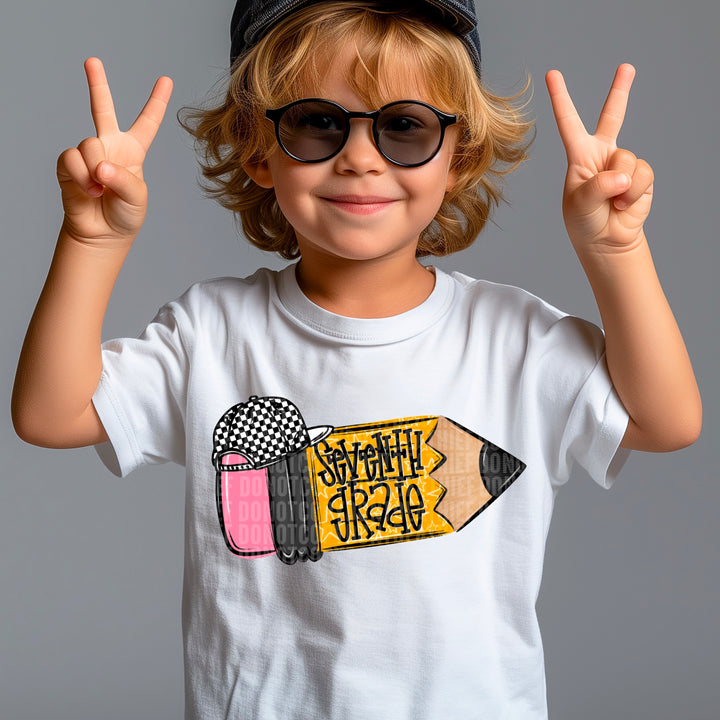 School Pencil Doodle Collection DTF Print