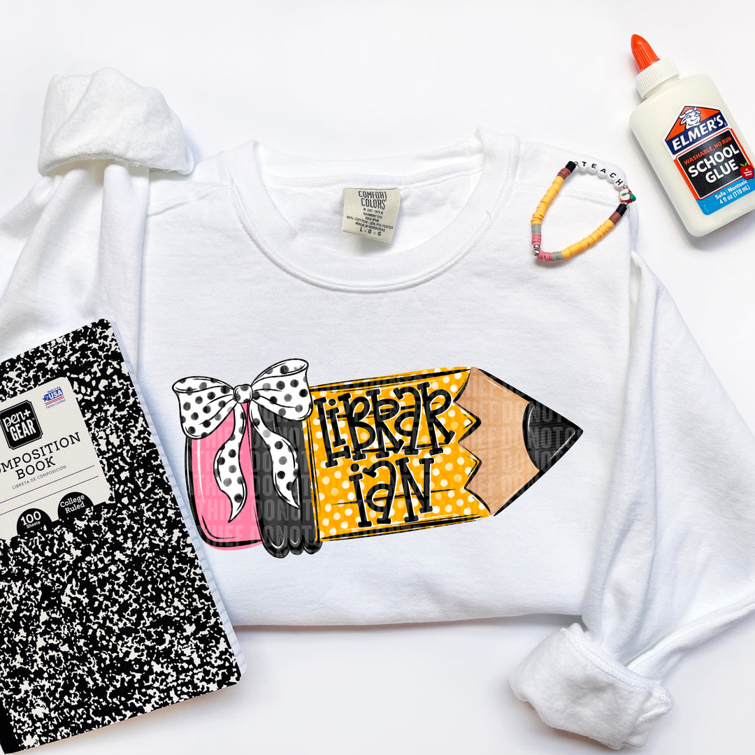 School Pencil Doodle Collection DTF Print