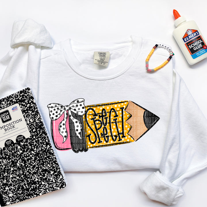 School Pencil Doodle Collection DTF Print