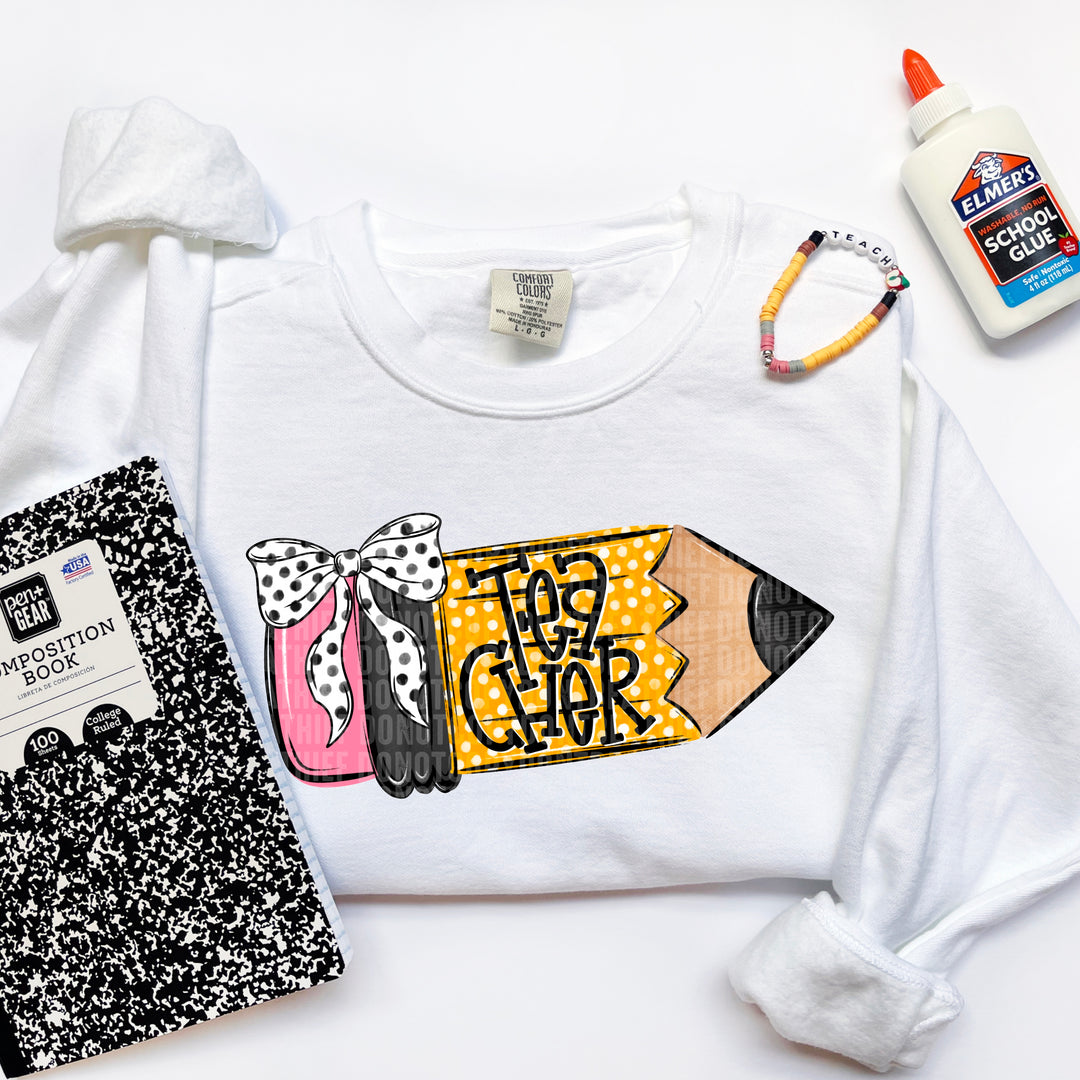 School Pencil Doodle Collection DTF Print