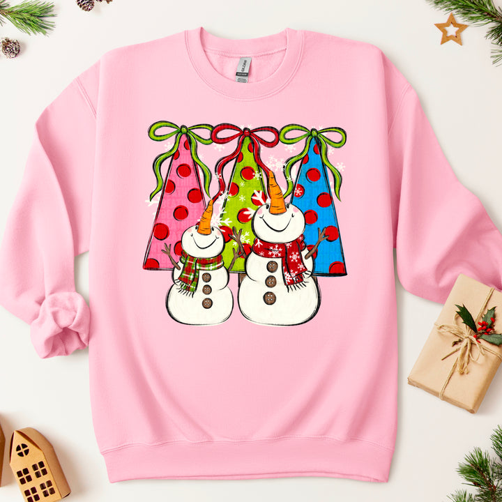 Snowman Christmas Tree DTF Print