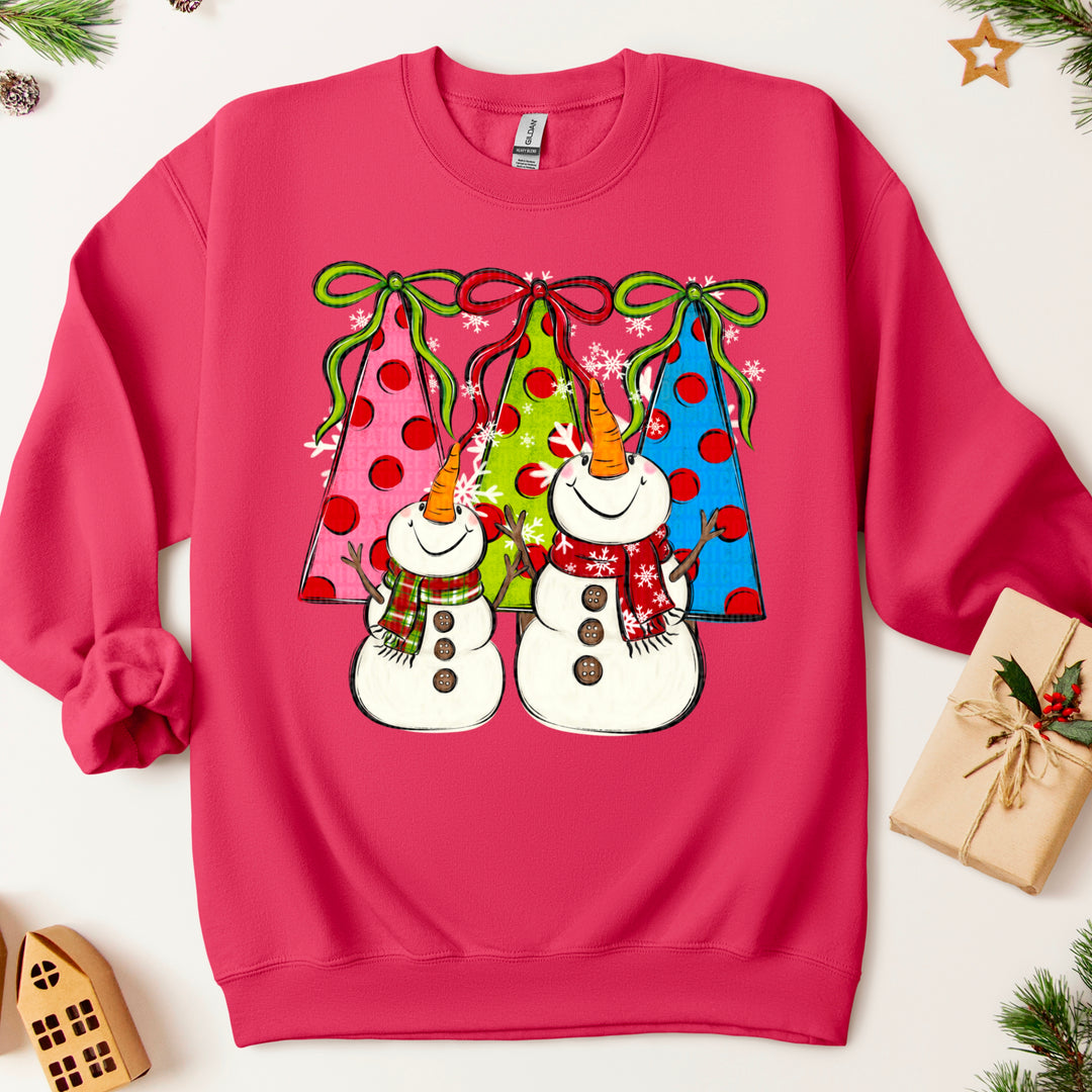 Snowman Christmas Tree DTF Print