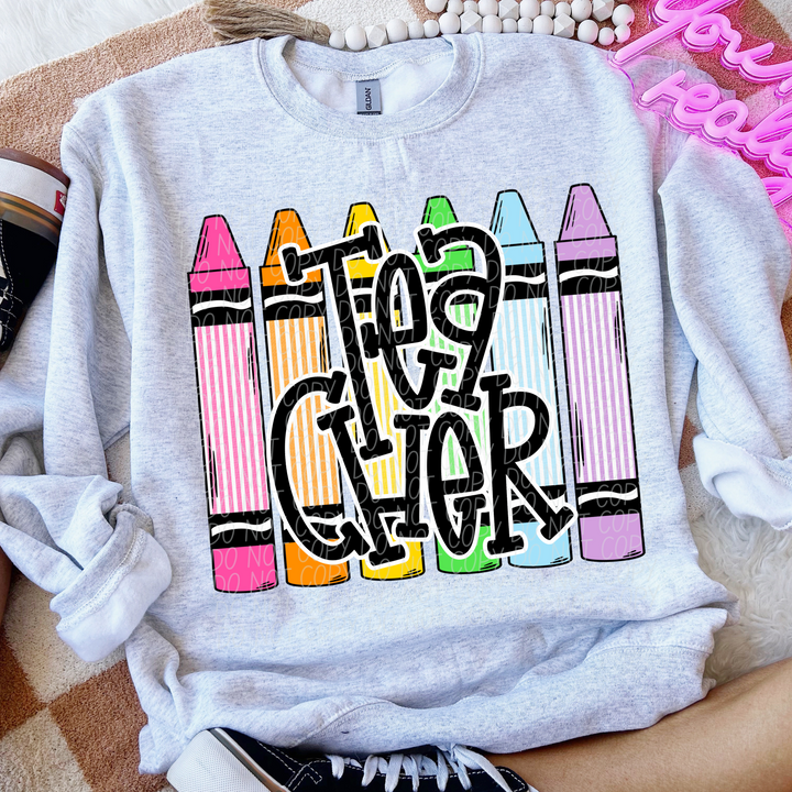Crayon Back To School DTF Print