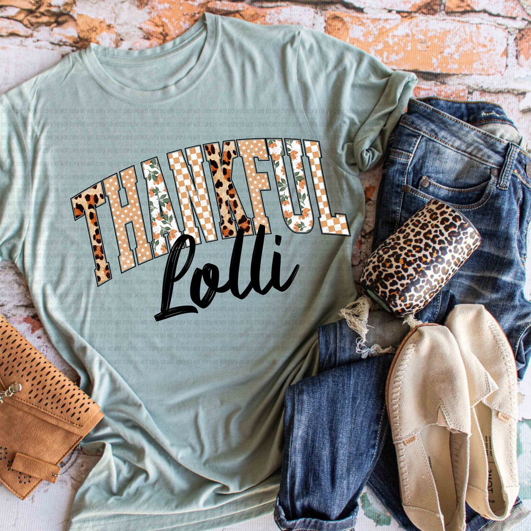 Thankful Titles DTF Print