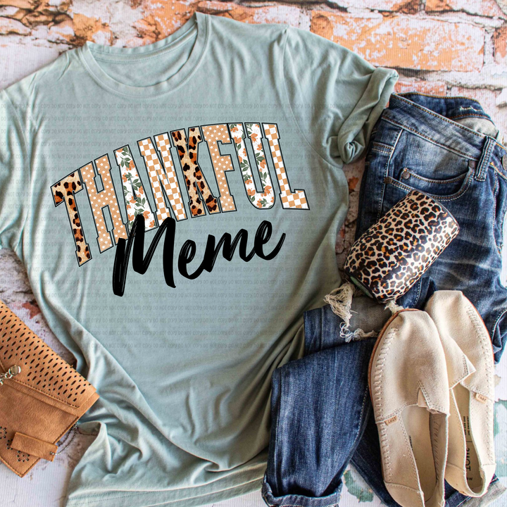 Thankful Titles DTF Print