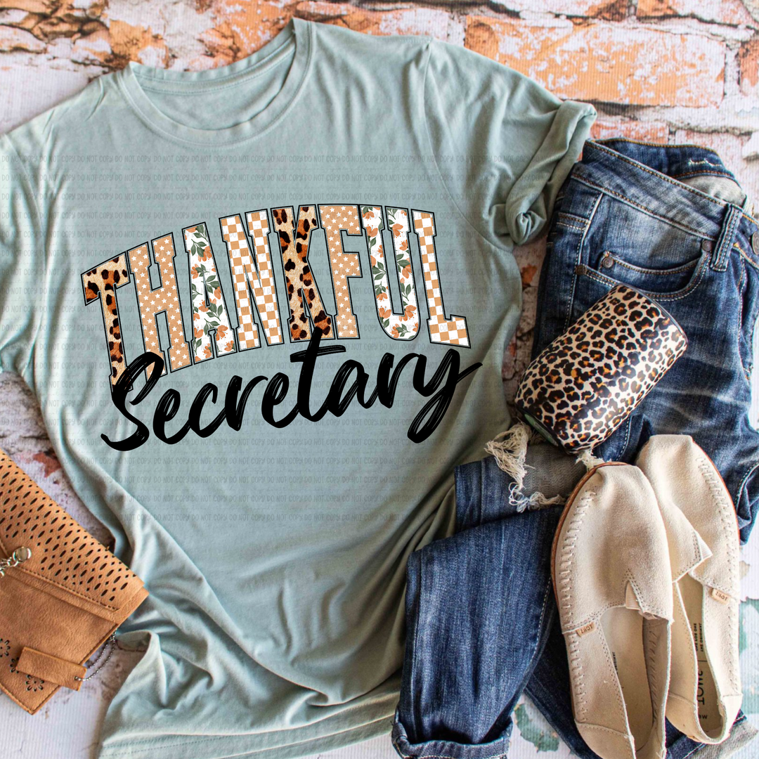 Thankful Titles DTF Print