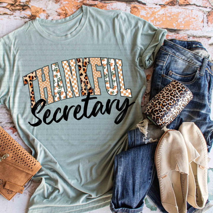 Thankful Titles DTF Print