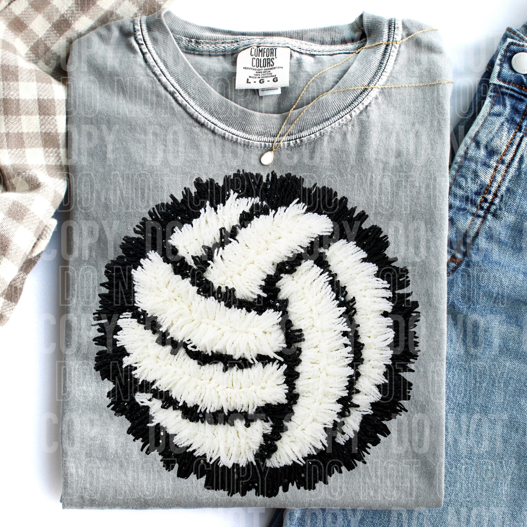 Volleyball Faux Yarn DTF Print