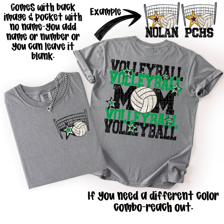 Volleyball Mom Collection BACK DTF Print