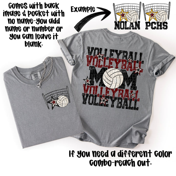Volleyball Mom Collection BACK DTF Print