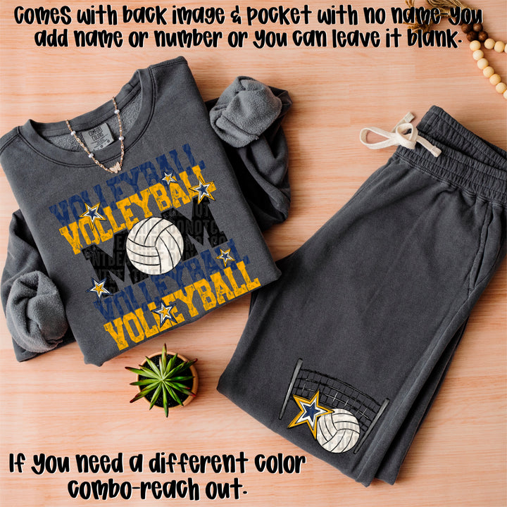 Volleyball Mom Collection BACK DTF Print