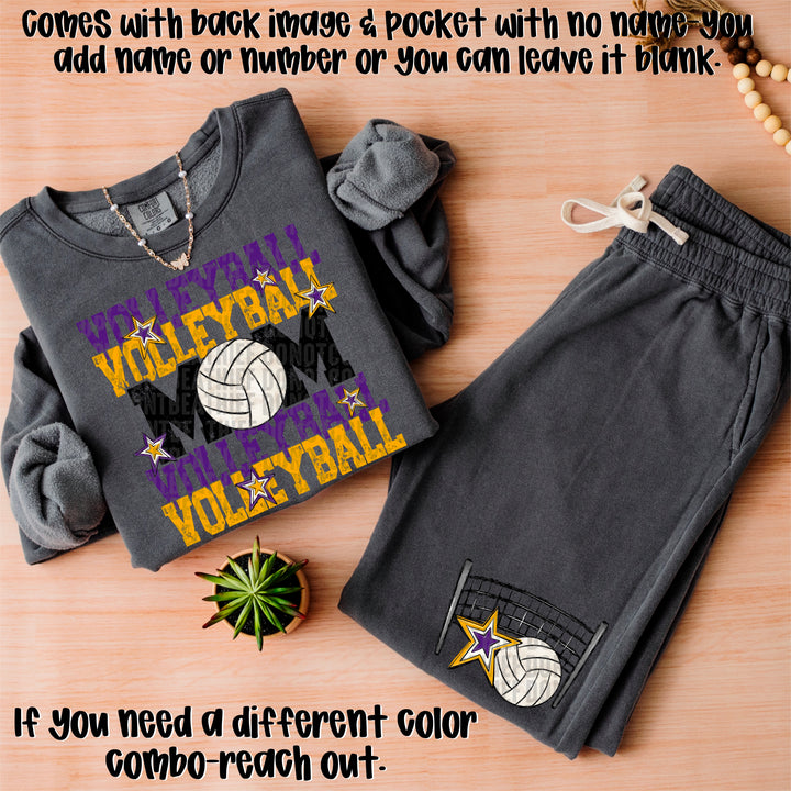Volleyball Mom Collection BACK DTF Print