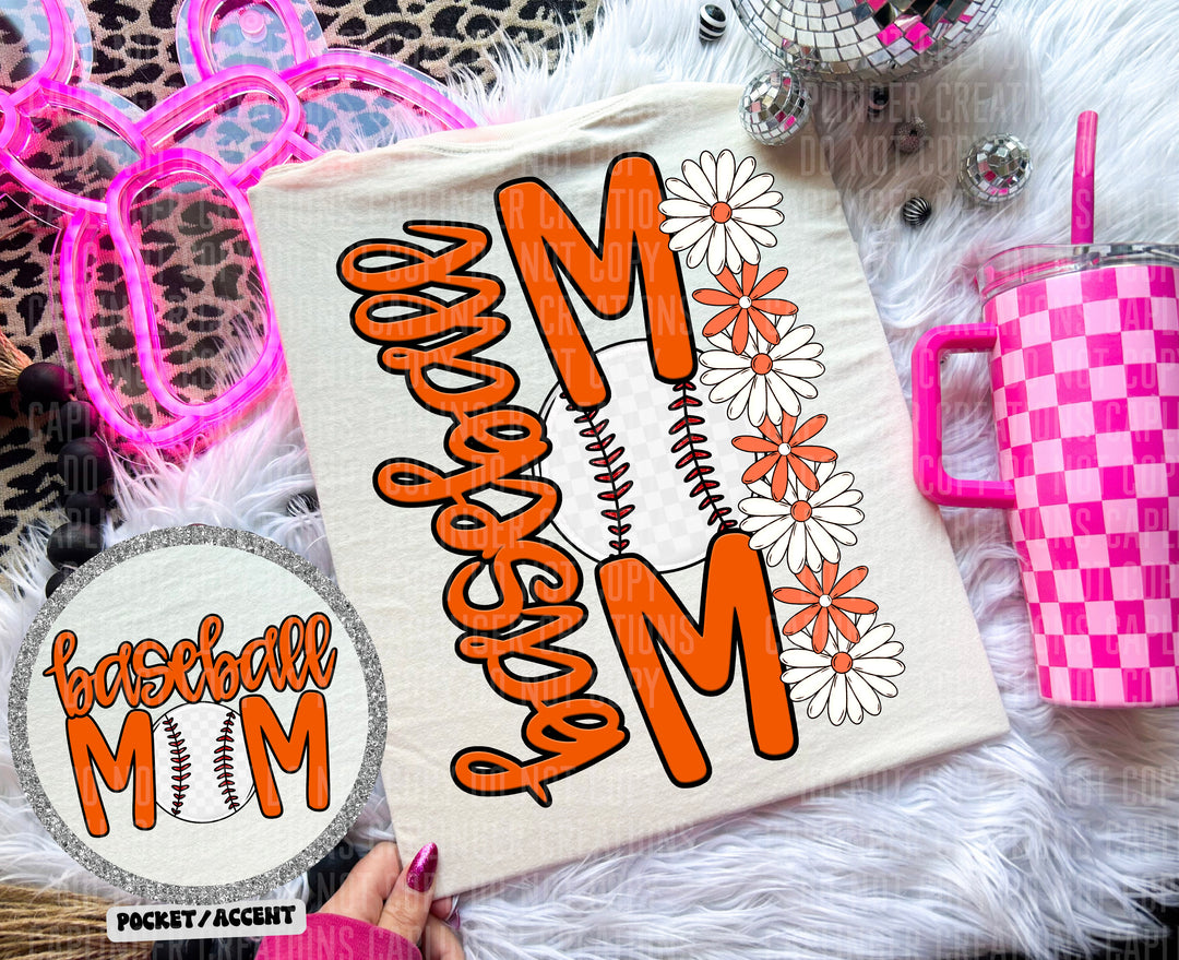 Baseball Mom POCKET DTF Print