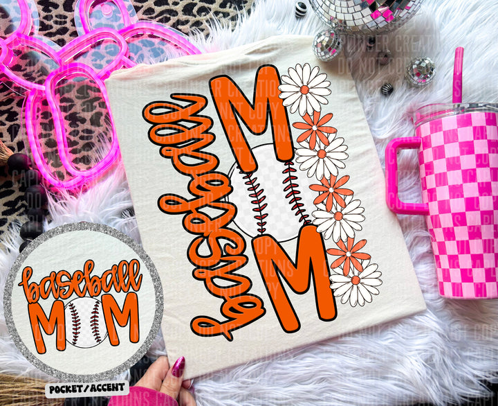 Baseball Mom POCKET DTF Print