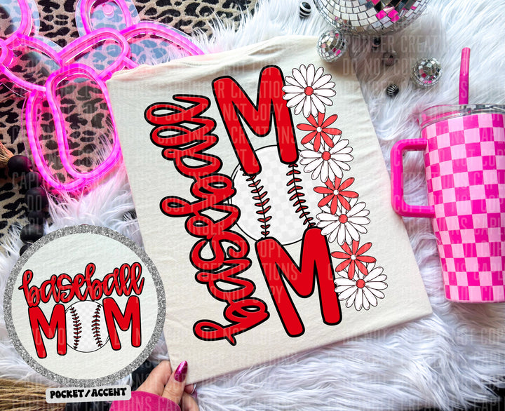Baseball Mom FRONT DTF Print