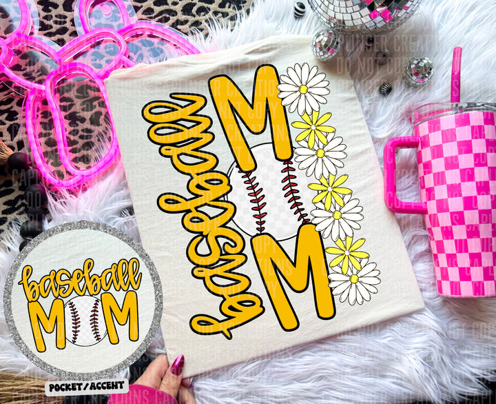Baseball Mom FRONT DTF Print