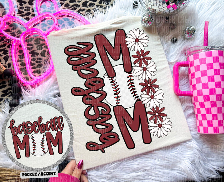 Baseball Mom POCKET DTF Print