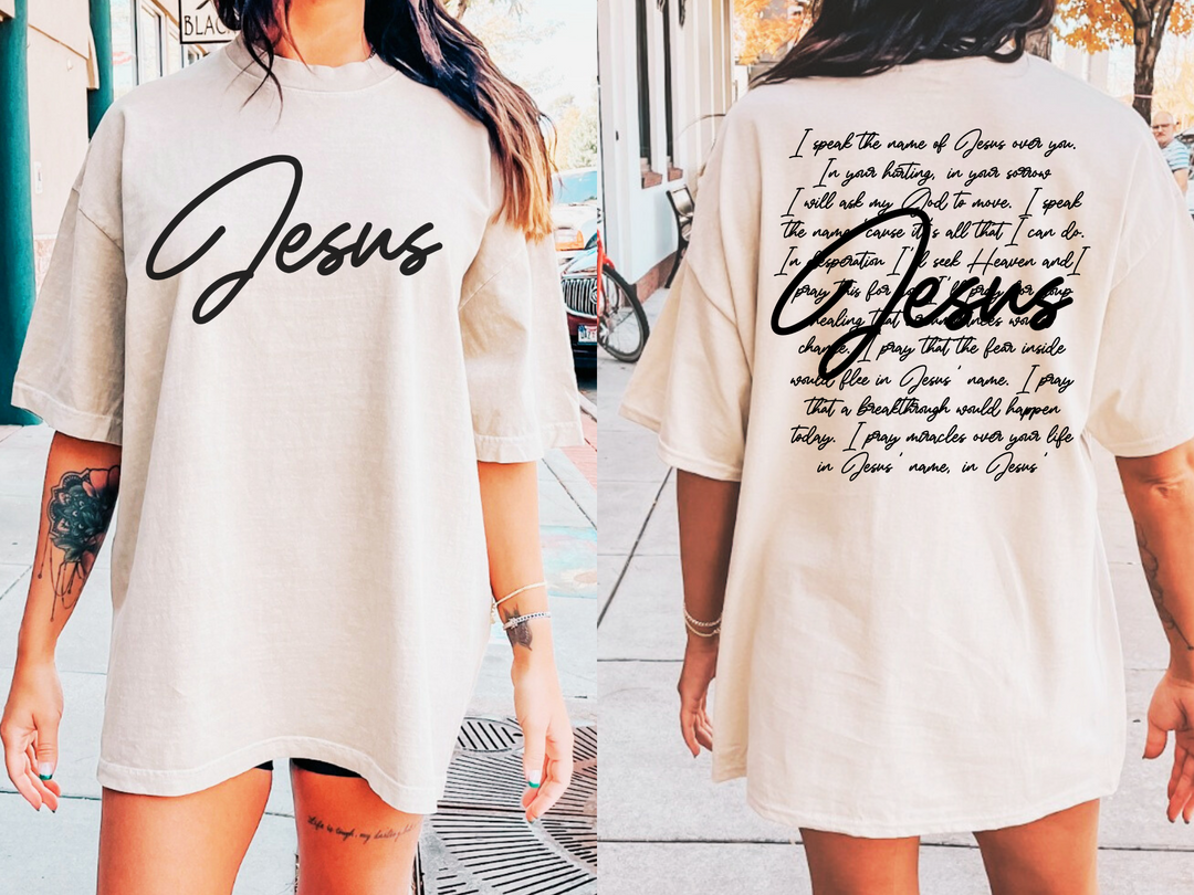 I Speak The Name of Jesus DTF Print