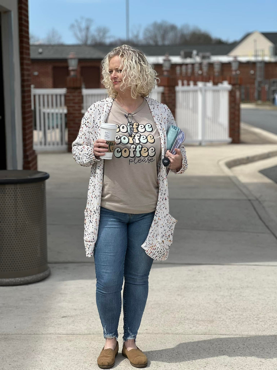 Coffee Coffee Coffee Please Retro DTF Print