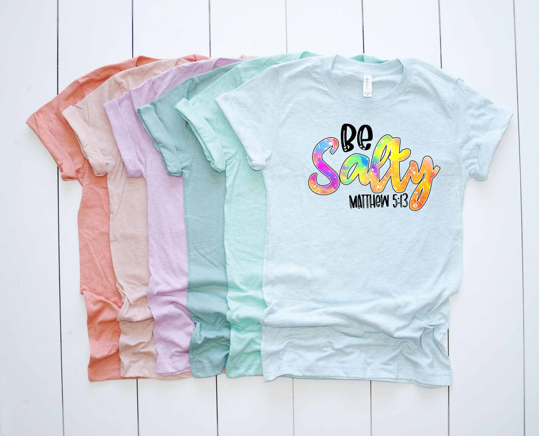 Be Salty Matthew 5:13 Tie Dye Digital Design File PNG