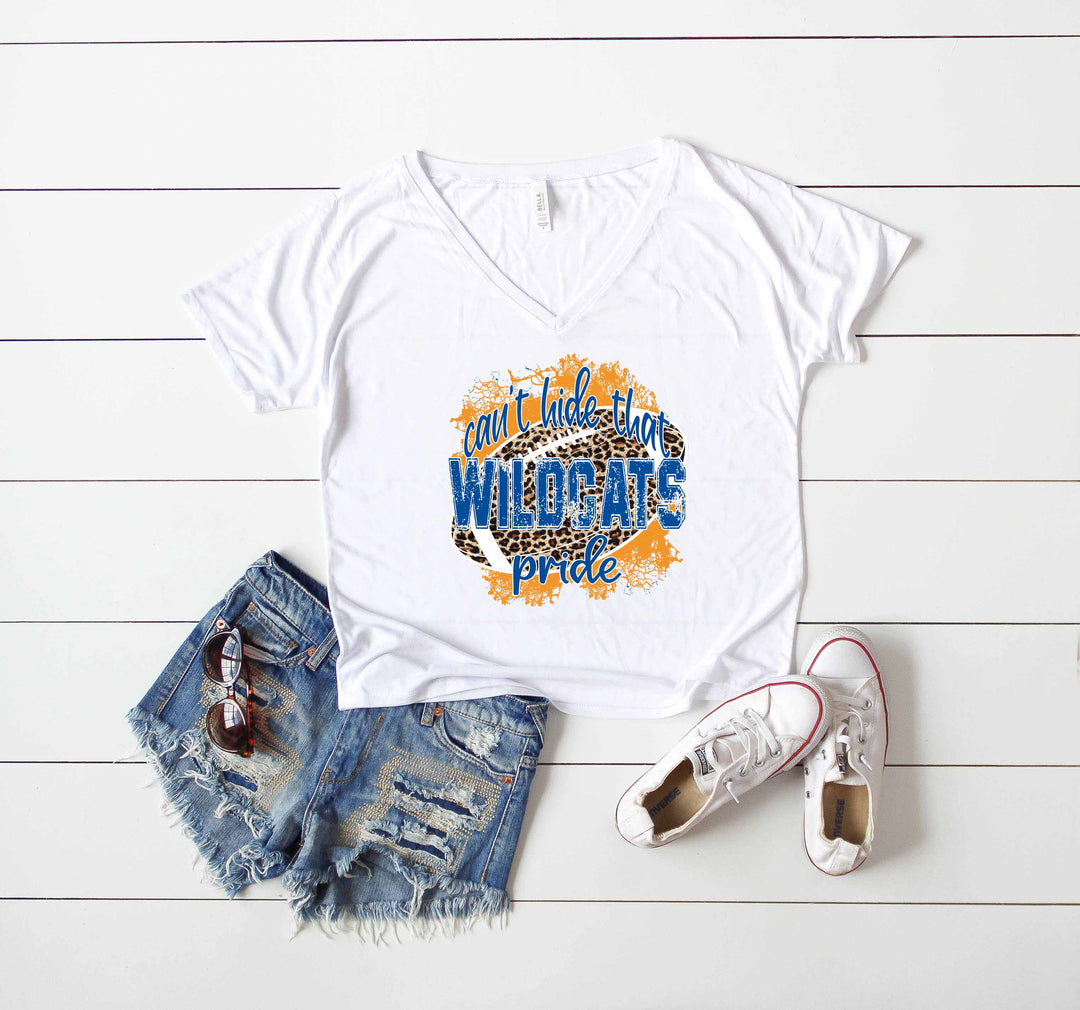 Can't Hide That Wildcats Pride Leopard Football Digital Design File .png