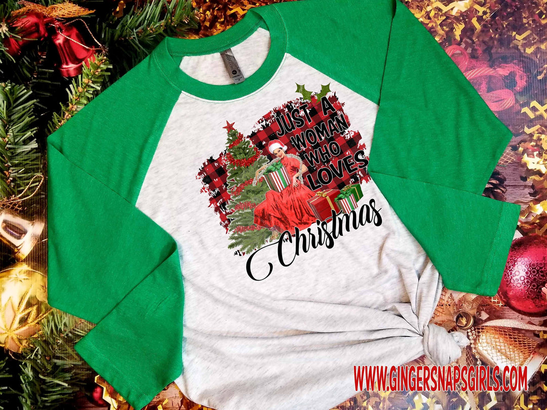 Just a Woman Who Loves Christmas Printable and Sublimation Digital Design File