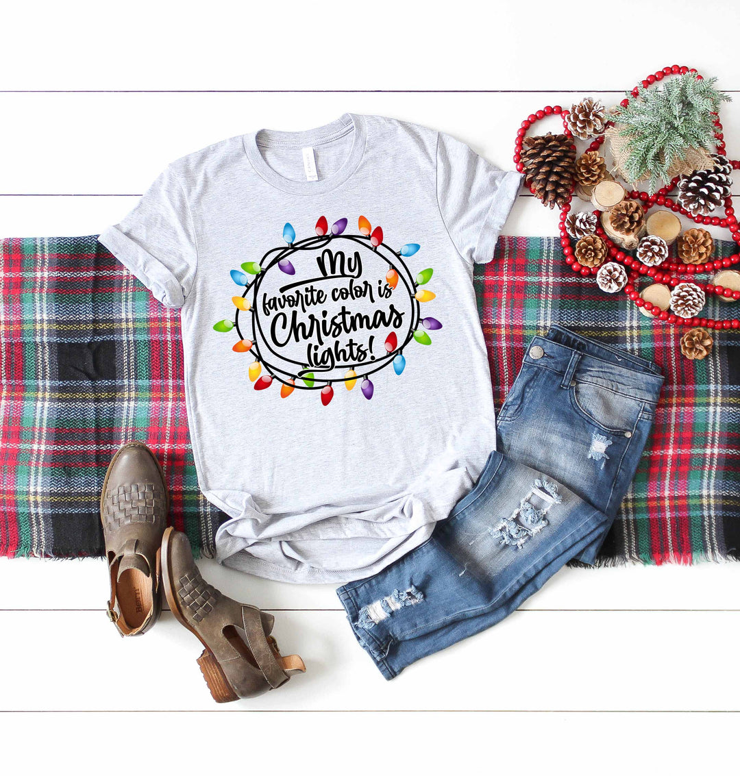 My Favorite Color Is Christmas Lights Digital Design File