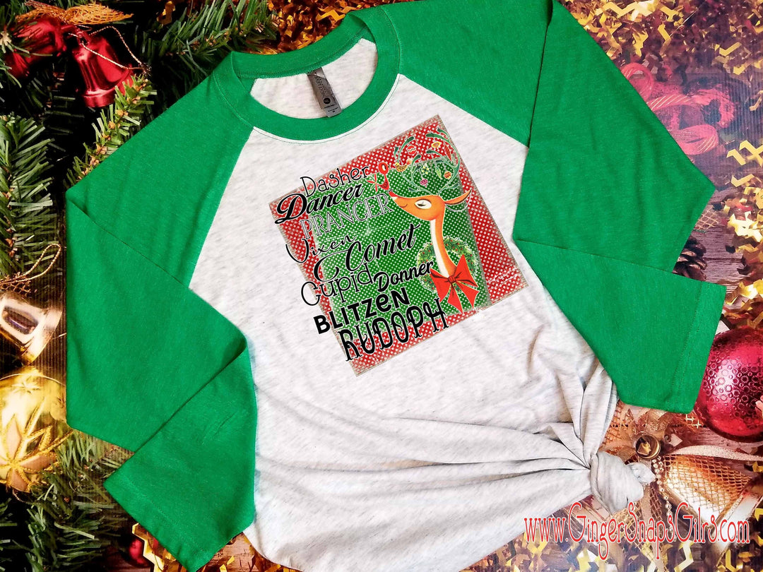 Vintage Rudolph Reindeer Christmas Digital Design File