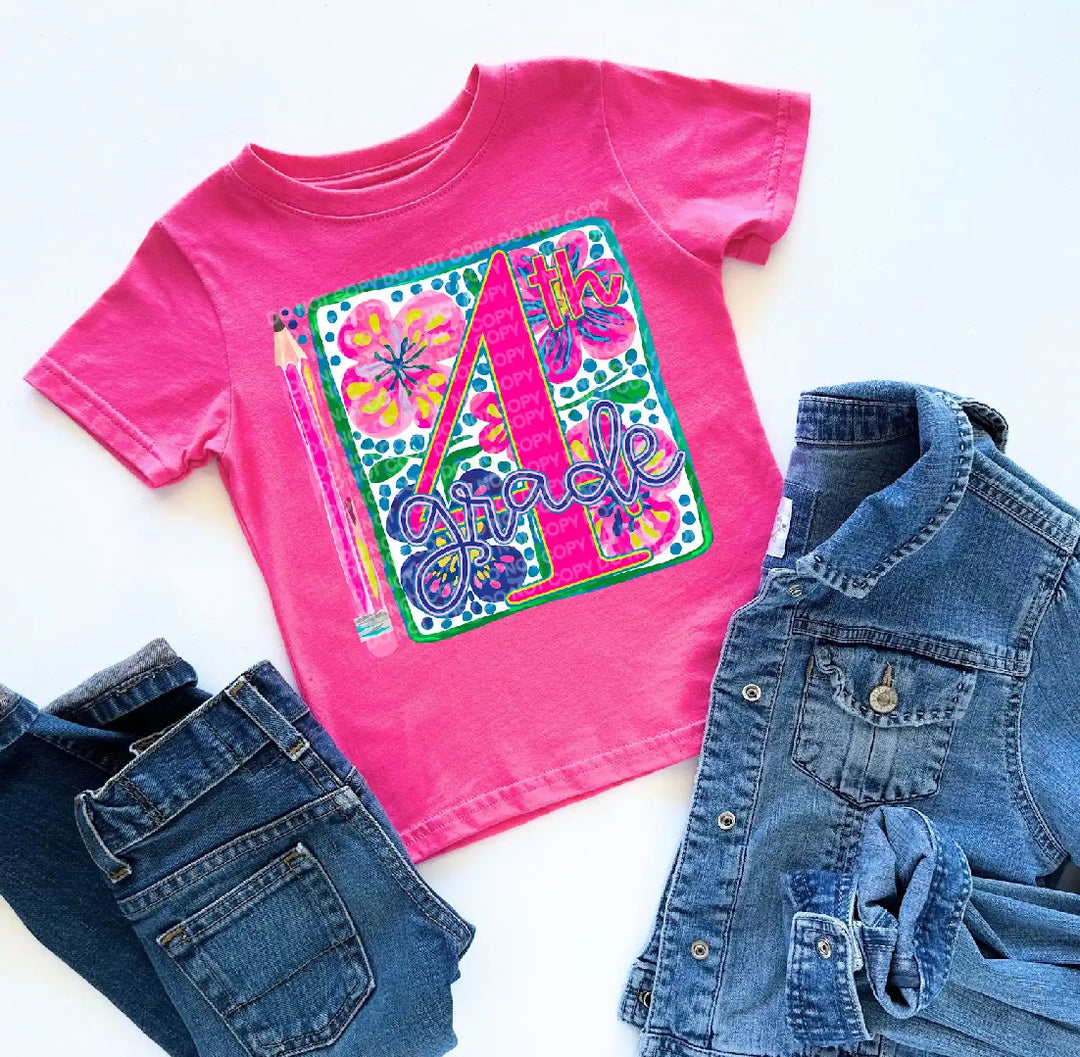 Floral Grade Levels DTF Print