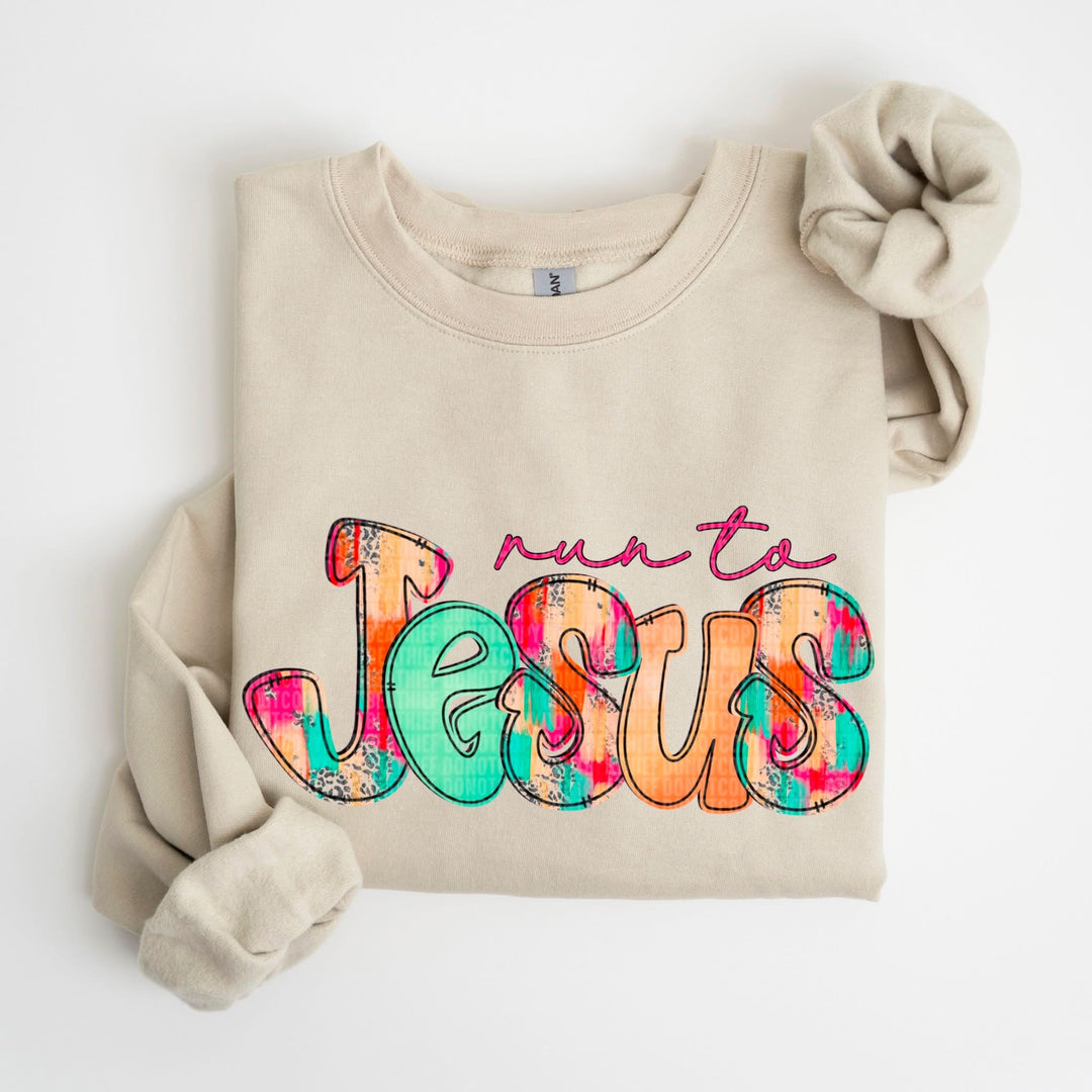 Run To Jesus SAND Sweatshirt