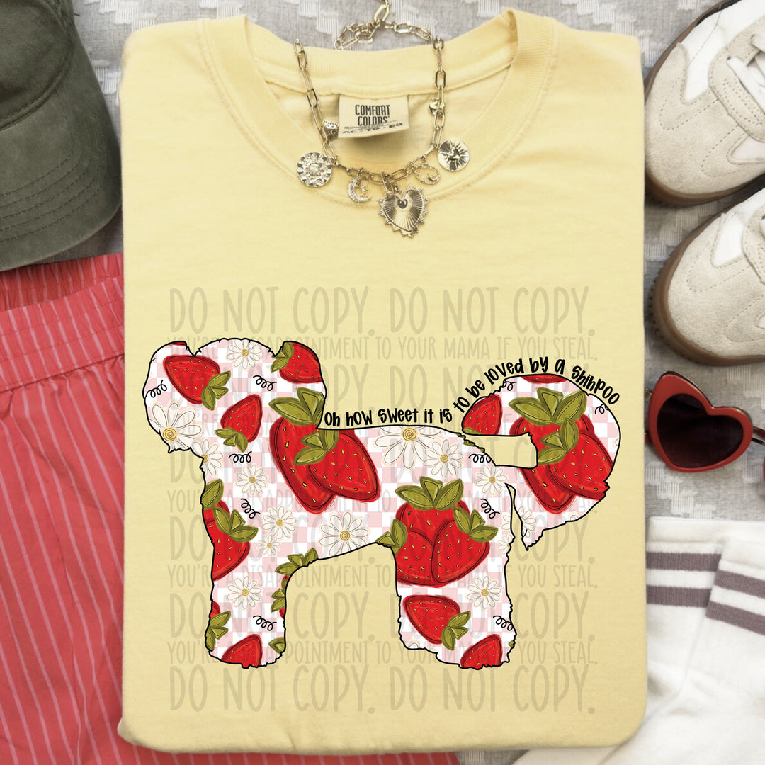 How Sweet Dog DTF Print