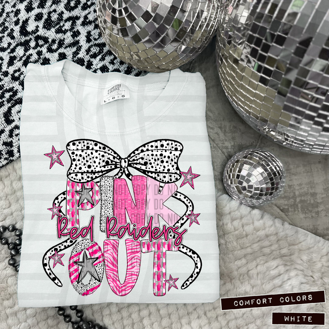 Pink Out Silver DTF Print