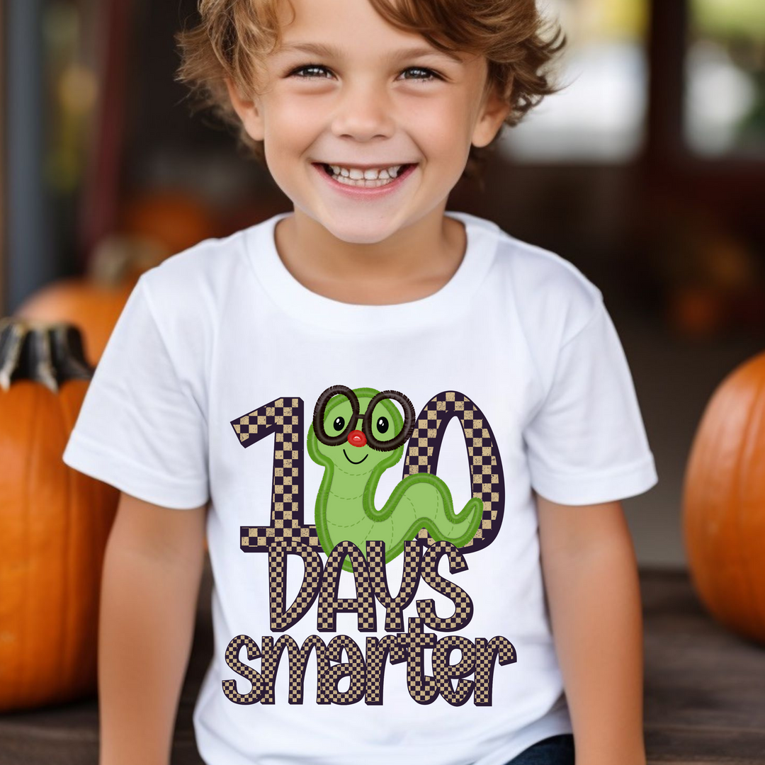 100 Days Smarter Caterpillar DTF Print