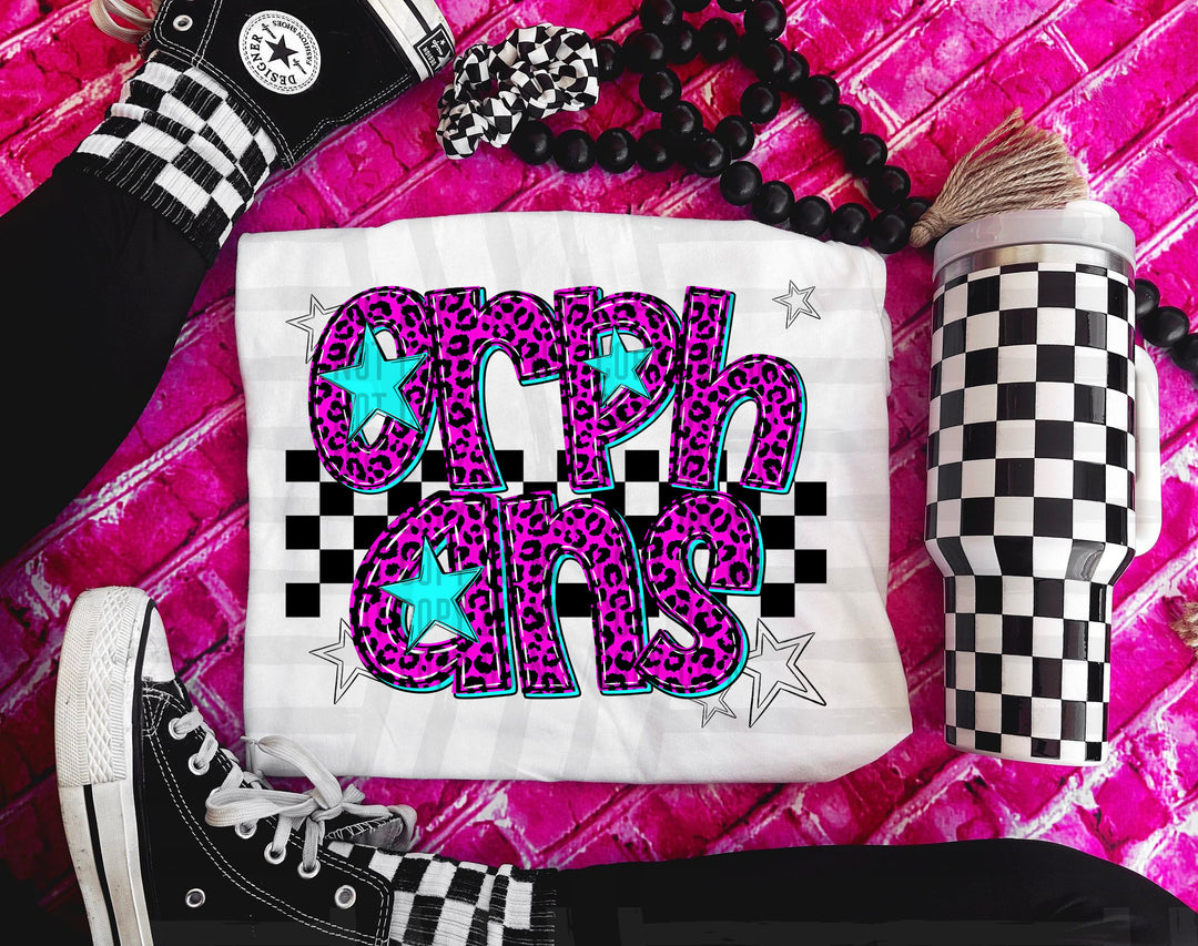 Pink Neon Leopard DTF Print