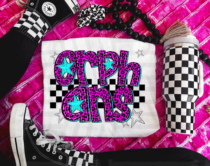 Pink Neon Leopard DTF Print