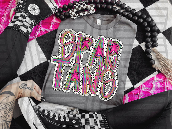 Brushstroke Dots DTF Print