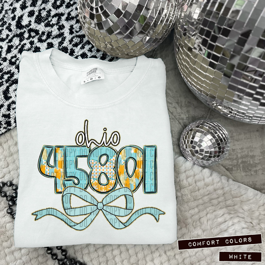 Dotted Daisy Zip Codes DTF Print