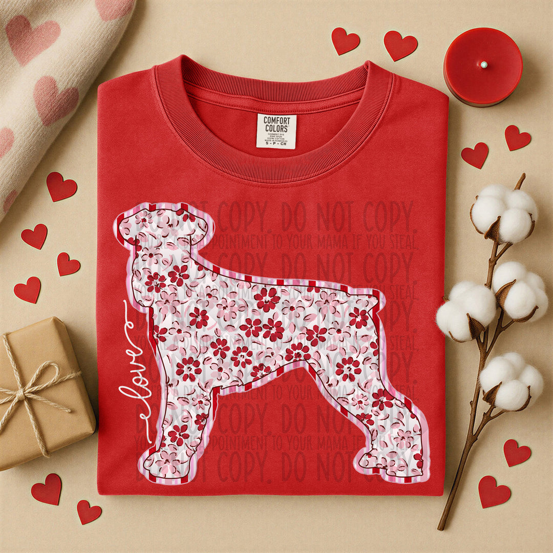 Valentine Dogs DTF Print