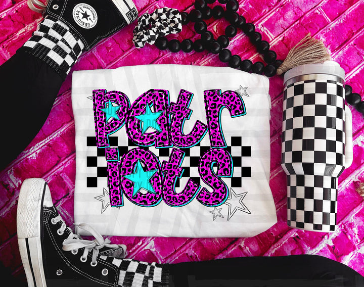 Pink Neon Leopard DTF Print