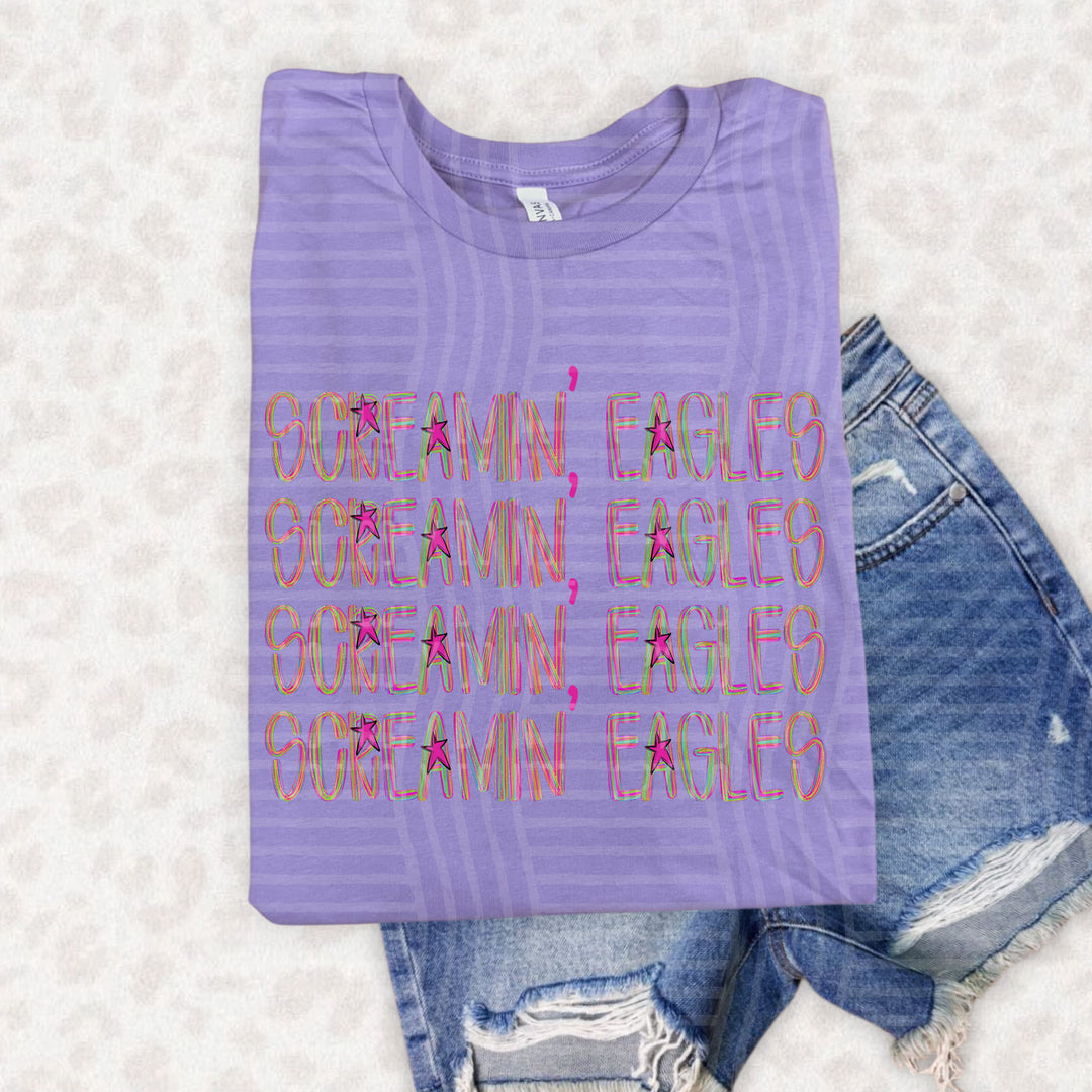 Brushstroke Quad DTF Print