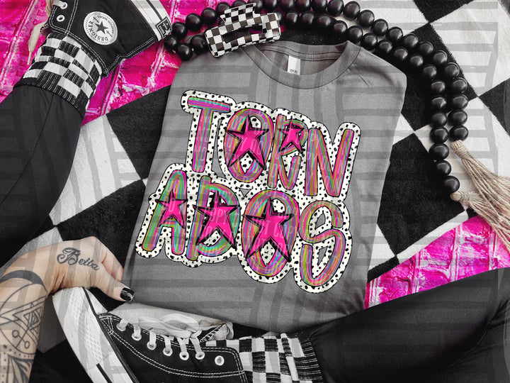 Brushstroke Dots DTF Print