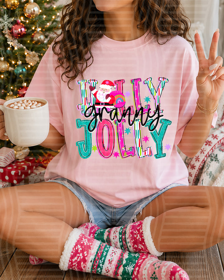 Holly Jolly Family Names DTF Print