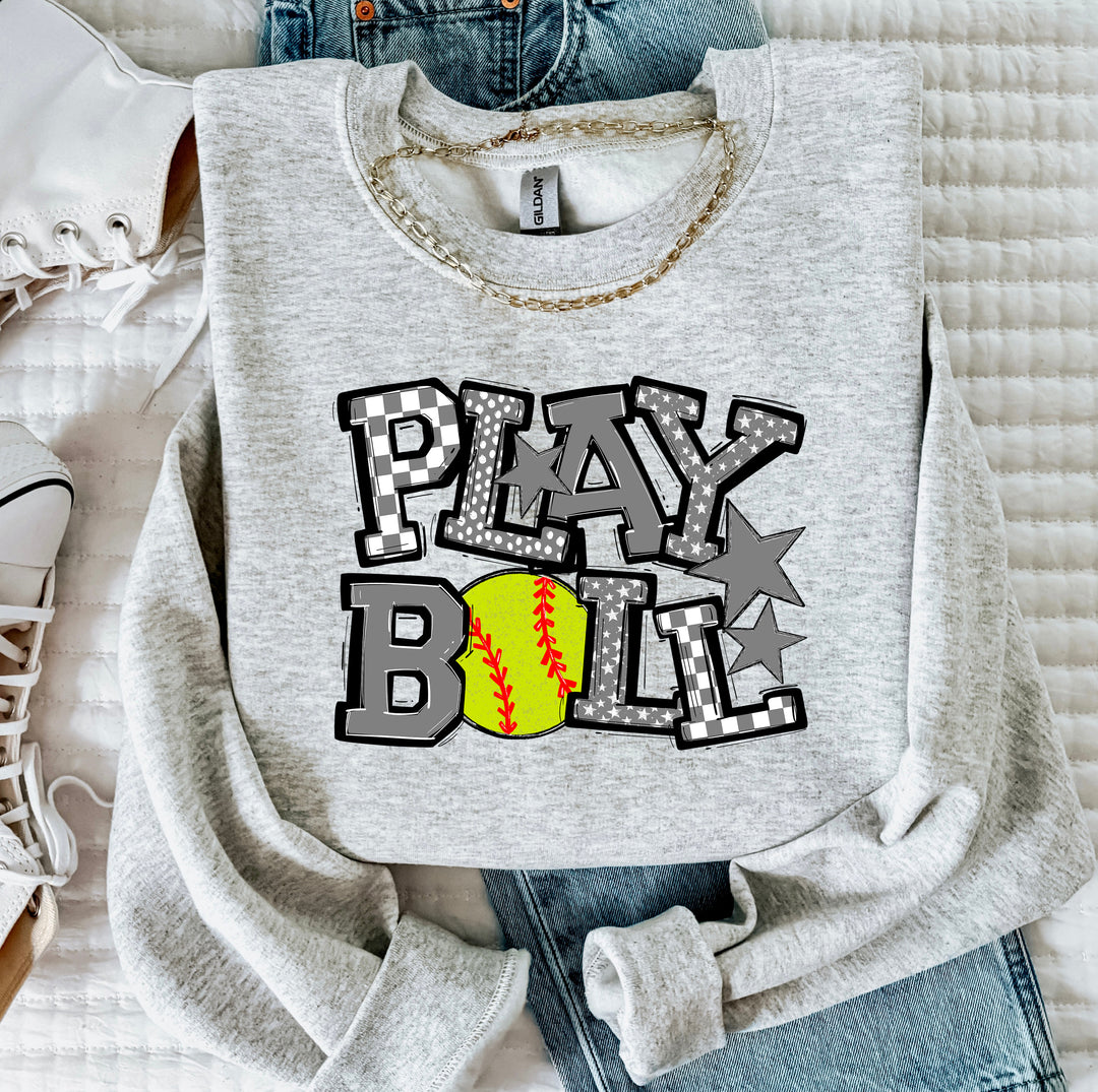 Play Ball Softball DTF Print