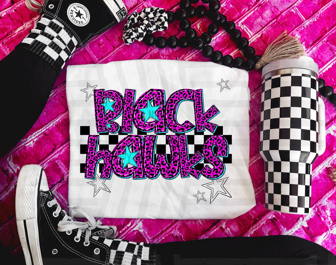 Pink Neon Leopard DTF Print