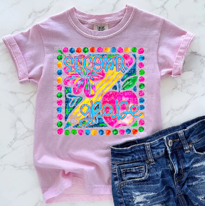 Floral Grade Levels DTF Print