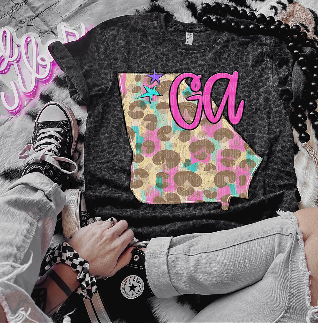 Preppy Bright States DTF Print