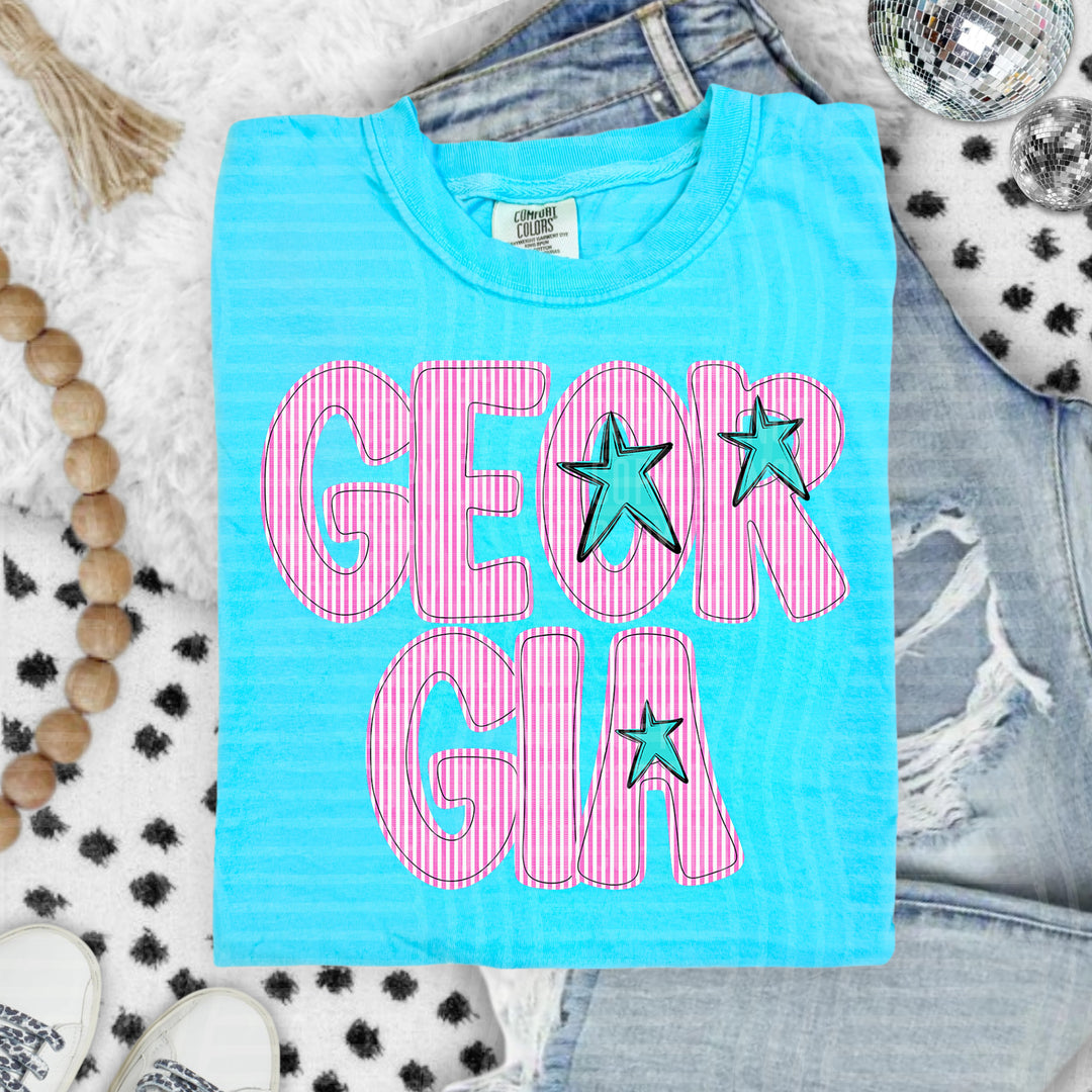 Seersucker States DTF Print