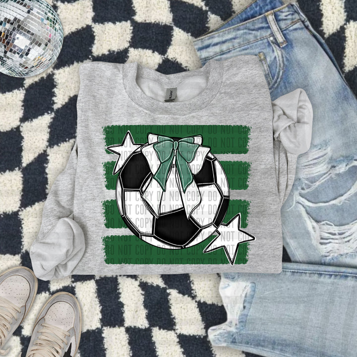 Soccer Bow DTF Print